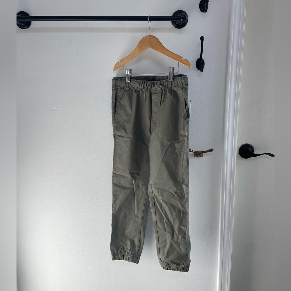 Gap Kids Boys Everyday Olive Green Drawstring Pants